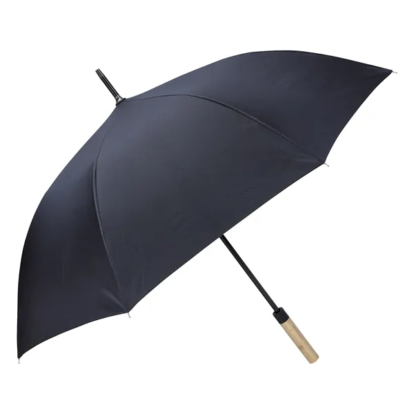 Custom Shed Rain™ 50" RPET Bamboo-Handled Auto-Open Stick Umbrella