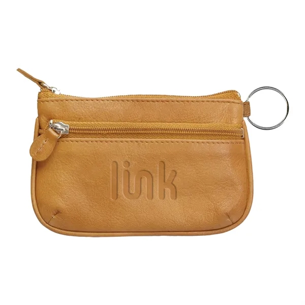 Andrew Philips® Leather Coin Case & ID Holder Wallet