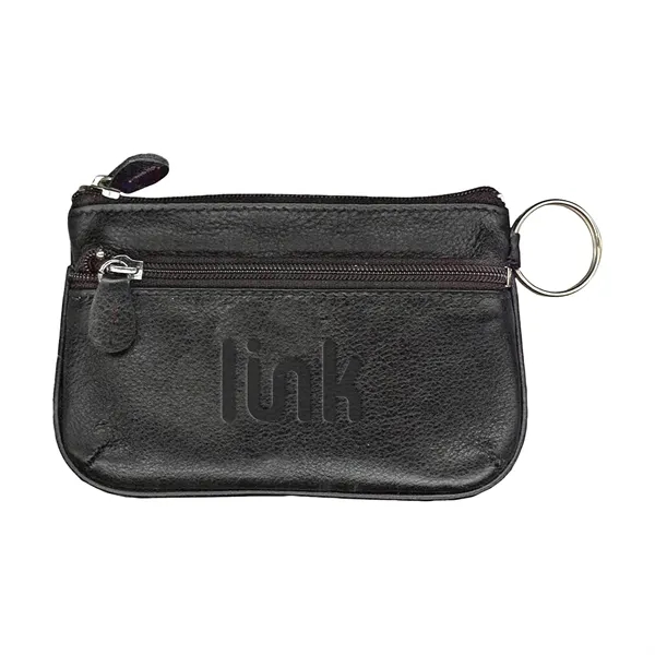 Andrew Philips® Leather Coin Case & ID Holder Wallet
