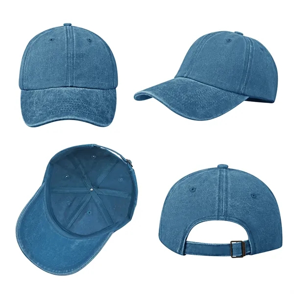 6 Panel Unstructured Washed Cotton Baseball Hat