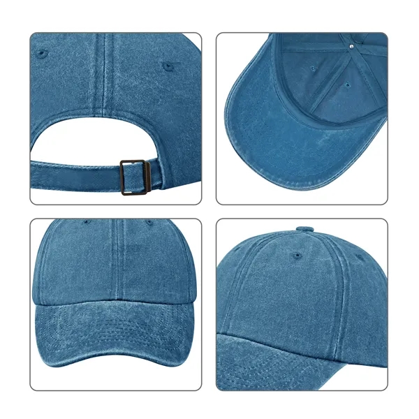 6 Panel Unstructured Washed Cotton Baseball Hat