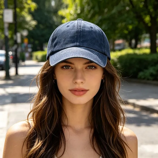 6 Panel Unstructured Washed Cotton Baseball Hat