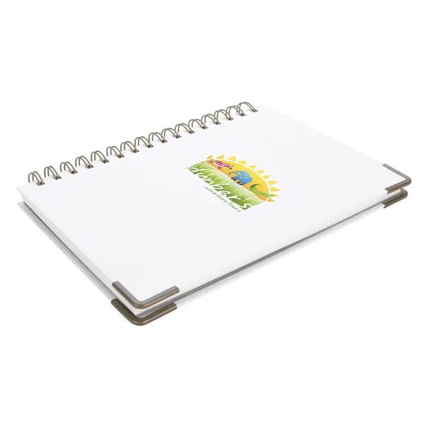 Good Value™ Woven Paper Hardback With Metal Accents Notebook