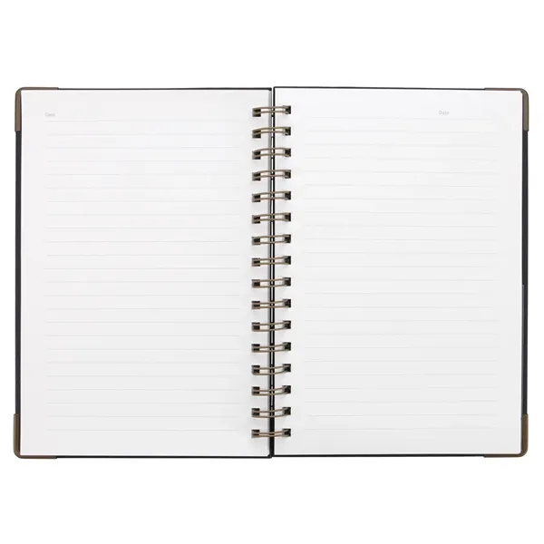 Good Value™ Woven Paper Hardback With Metal Accents Notebook