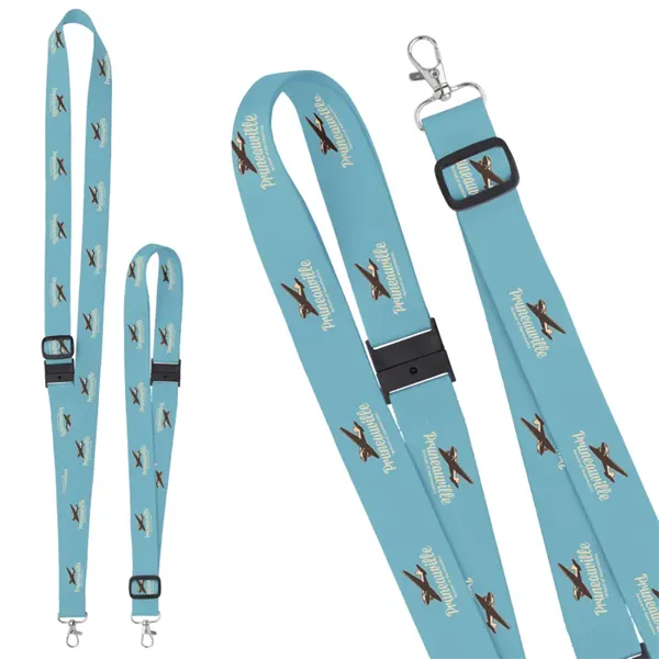 Universal Source® 1" Adjustable Polyester 4 Color Lanyard