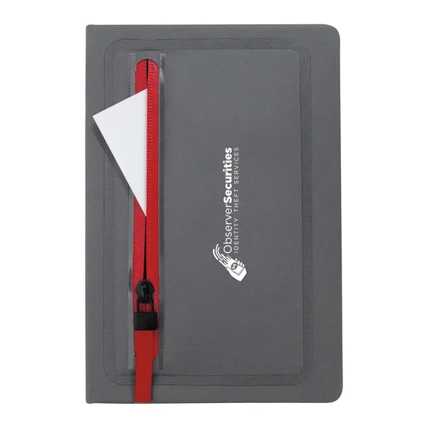 Custom Sleek Zippered Pocket Journal