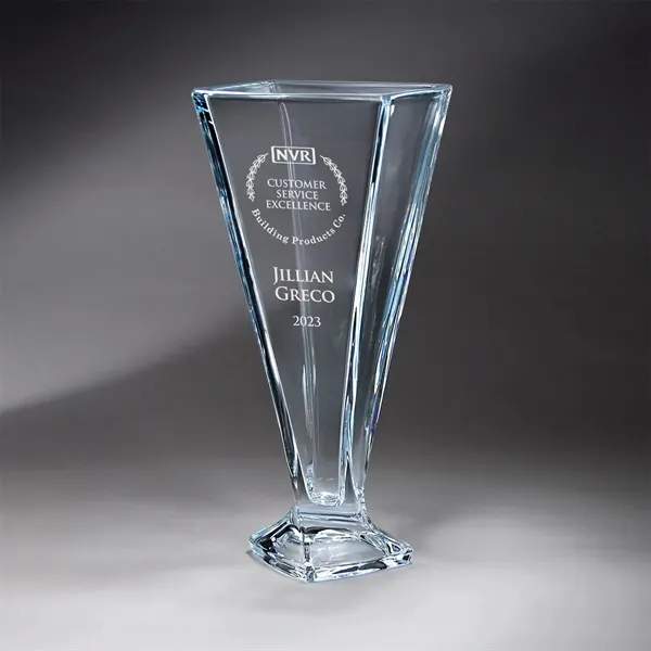 Clear Angular Vase