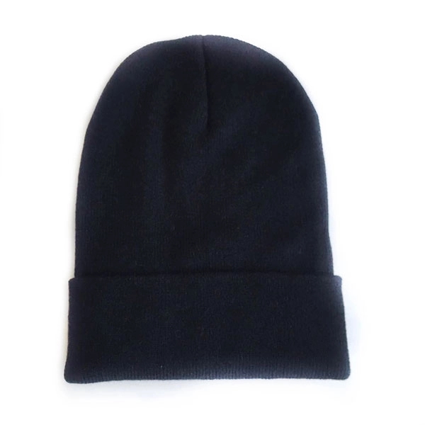 Embroidered Acrylic Knit Beanie with Cuff - Embroidered Acrylic Knit Beanie with Cuff - Image 2 of 14