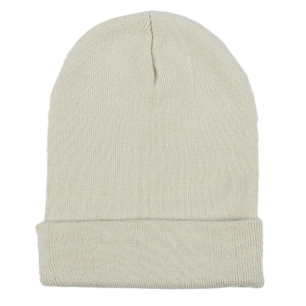 Embroidered Acrylic Knit Beanie with Cuff - Embroidered Acrylic Knit Beanie with Cuff - Image 7 of 14