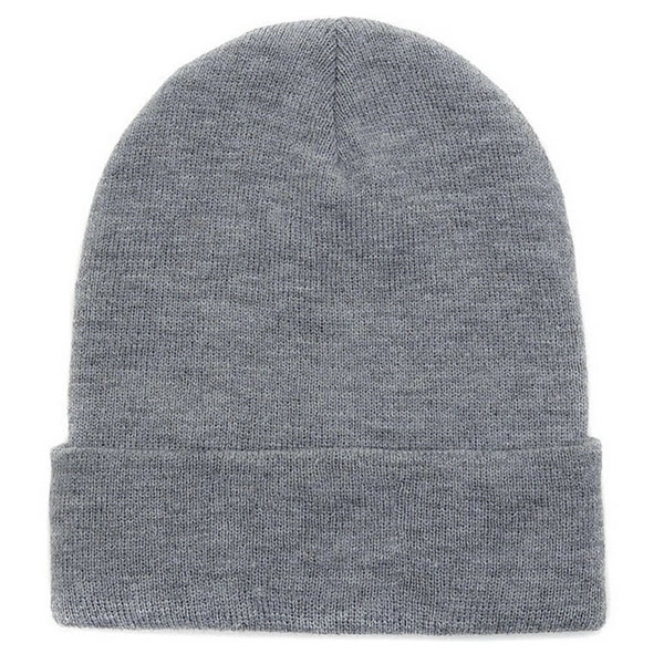 Embroidered Acrylic Knit Beanie with Cuff - Embroidered Acrylic Knit Beanie with Cuff - Image 9 of 14