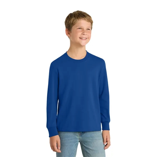 Port & Co Youth Long Sleeve Core Cotton Tee.