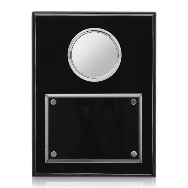 Jansenn Plaque - Black/Chrome