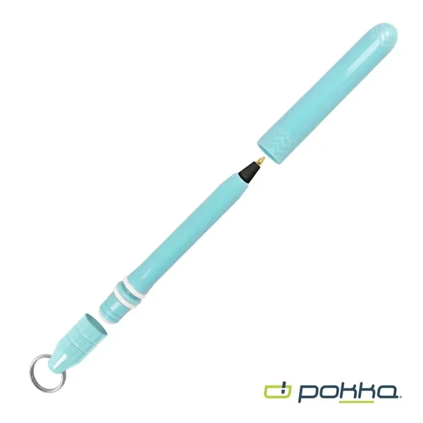 Pokka® Pocket Pen w/Dock & Chrome Keyring