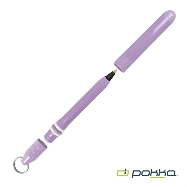 Pokka® Pocket Pen w/Dock & Chrome Keyring