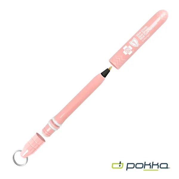 Pokka® Pocket Pen w/Dock & Chrome Keyring