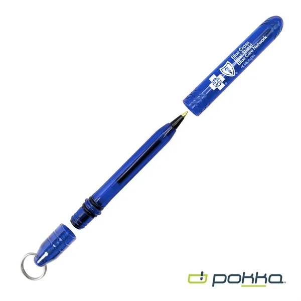 Pokka® Pocket Pen w/Dock & Chrome Keyring