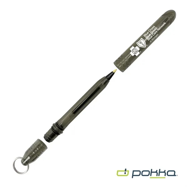 Pokka® Pocket Pen w/Dock & Chrome Keyring