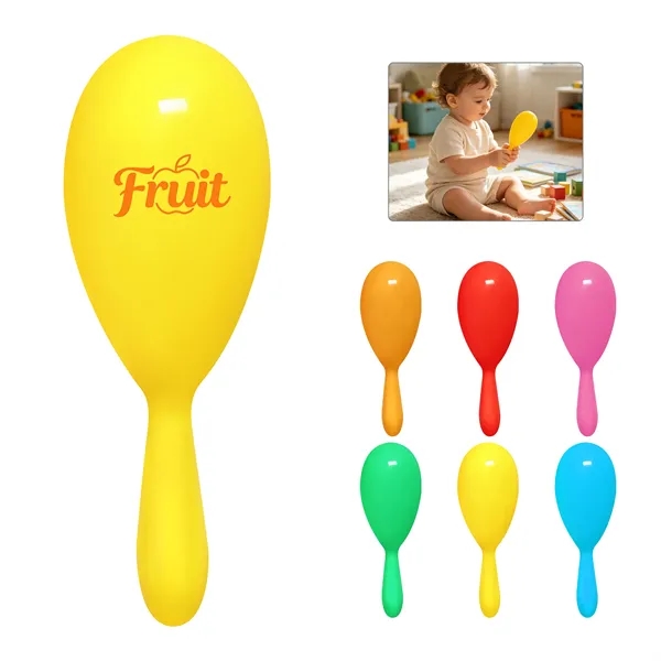 Plastic Colorful Maraca Musical Instruments Noisemaker