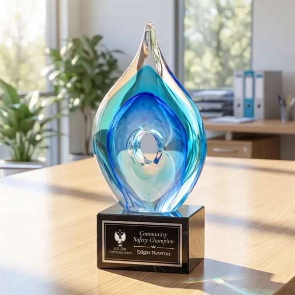 Caspian Award on Square Marble