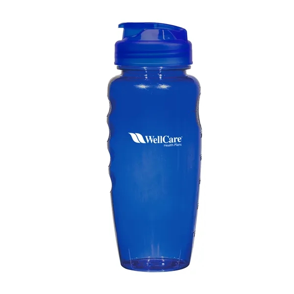 Custom 30 Oz. Poly-Clear™ Gripper Bottle