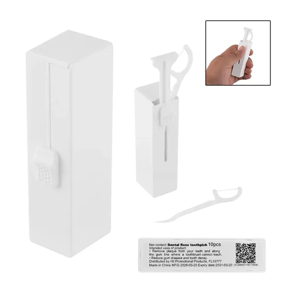 Custom 10 Pc. Dental Flosser Pick Dispenser