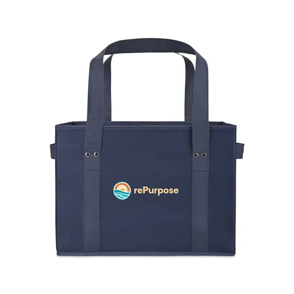 Recycled Non-Woven Collapsible Box Tote