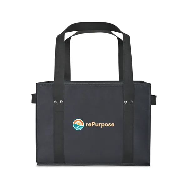 Recycled Non-Woven Collapsible Box Tote