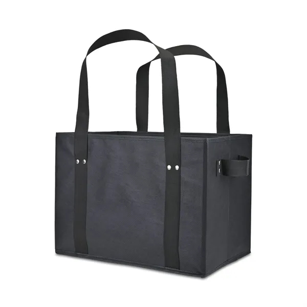 Recycled Non-Woven Collapsible Box Tote