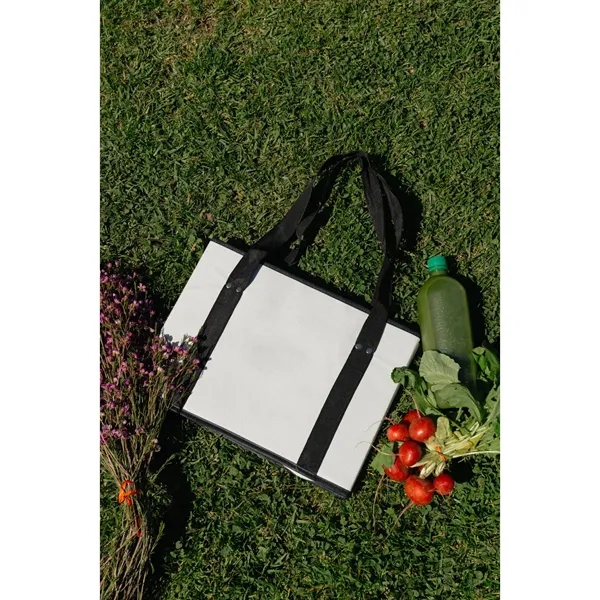 Recycled Non-Woven Collapsible Box Tote