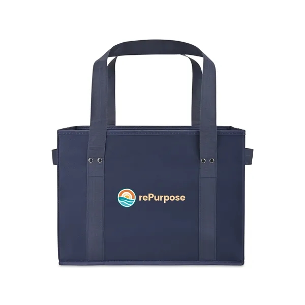 Recycled Non-Woven Collapsible Box Tote