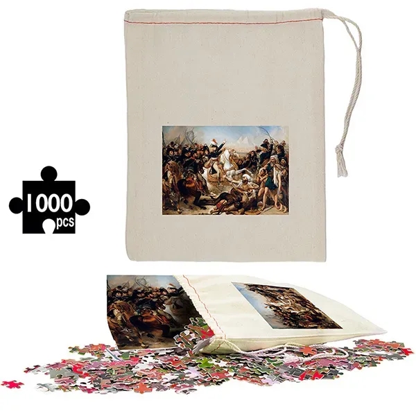 1000 Puzzle In Cotton Drawstring Cinch