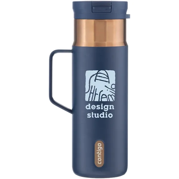 20 oz Contigo SnapSeal Handle Stainless Steel Travel Tumbler