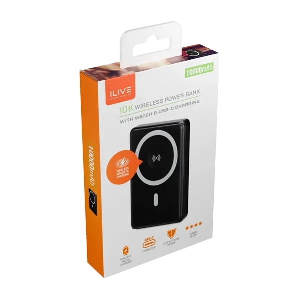 iLive 10K Wireless Charging Power Bank