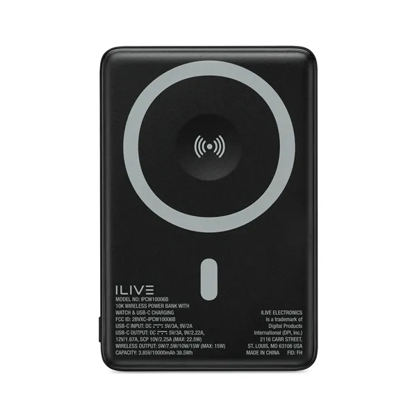 iLive 10K Wireless Charging Power Bank