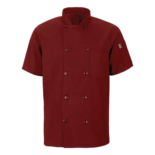Chef Designs Mimix™ Short Sleeve Chef Coat with OilBlok