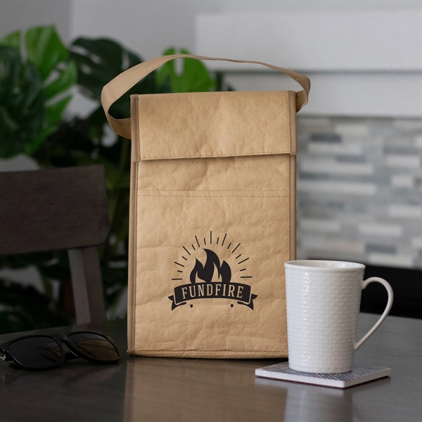 Custom Kraft Paper Retro Insulated Lunch Bag
