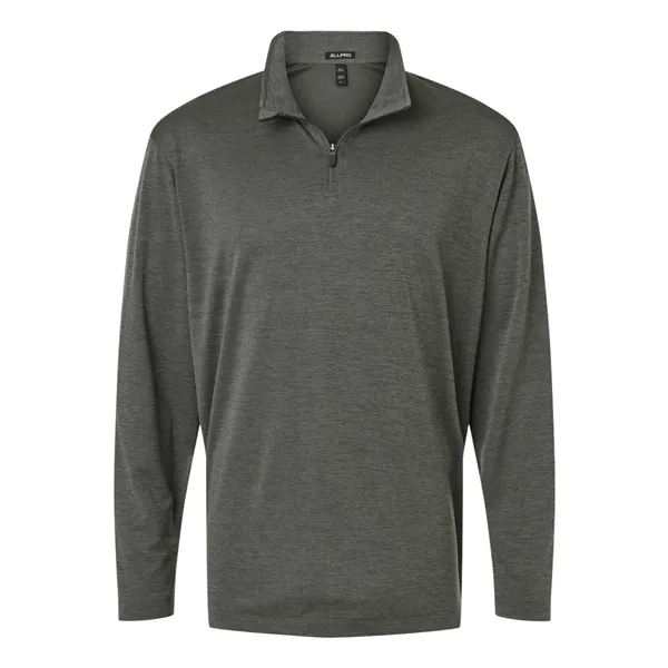 AllPro Men's Pro-Lock Performance Melange Quarter-Zip Pul...
