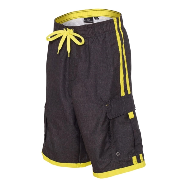 Burnside Youth Striped Swim Trunks - Burnside Youth Striped Swim Trunks - Image 6 of 9