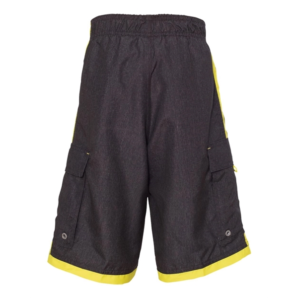 Burnside Youth Striped Swim Trunks - Burnside Youth Striped Swim Trunks - Image 7 of 9