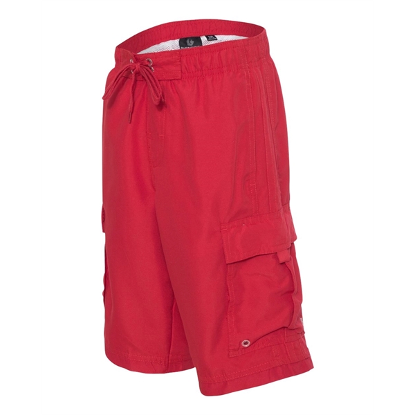 Burnside Youth Striped Swim Trunks - Burnside Youth Striped Swim Trunks - Image 9 of 9