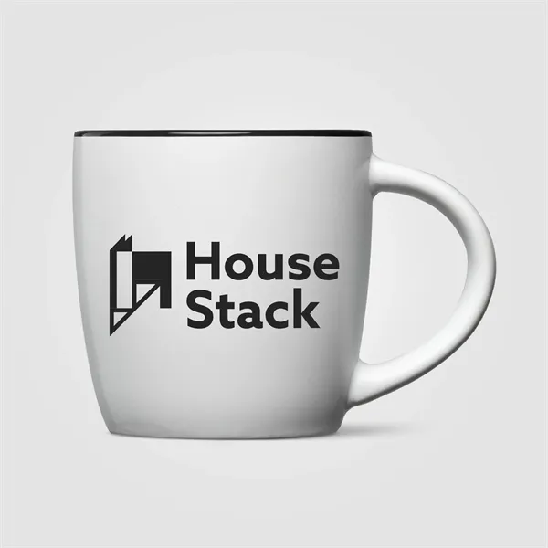 Zanzibar Ceramic ColorPop White Mug - 12 oz.