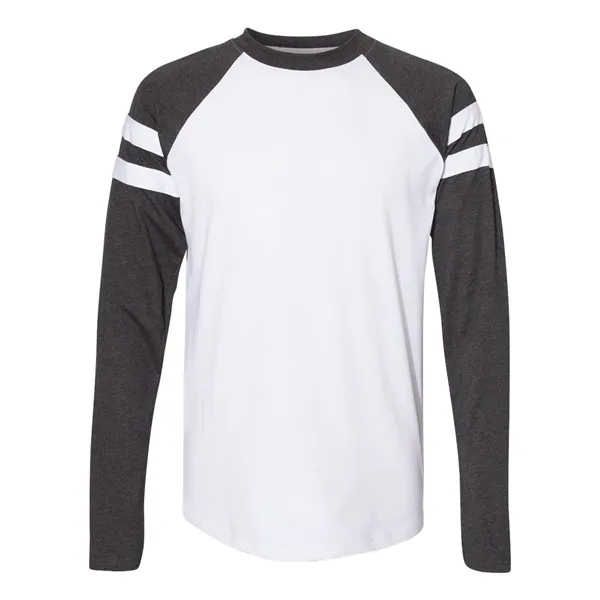 Custom LAT Unisex Fine Jersey Mash Up Long Sleeve Tee