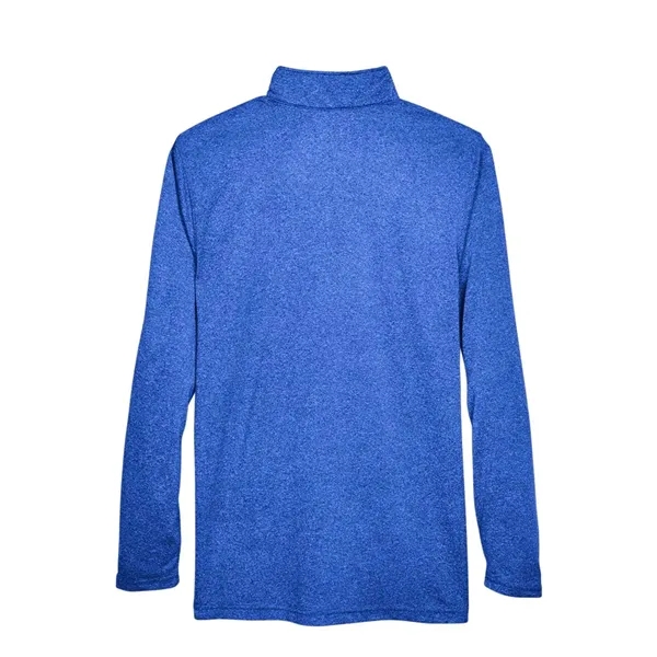 UltraClub Men's Cool & Dry Heathered Performance Quarter-...