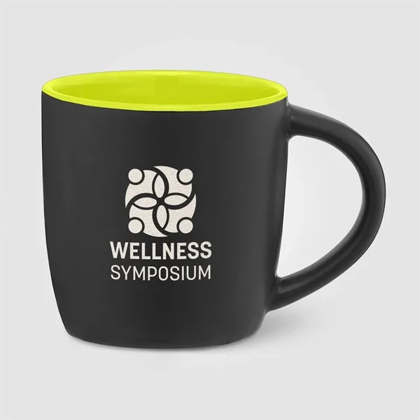 Zanzibar - 12 oz. Matte Black Ceramic Mug with ColorPop