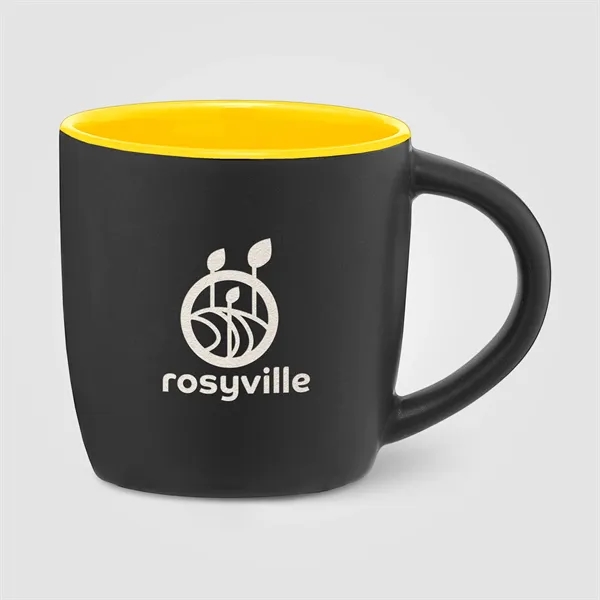Zanzibar - 12 oz. Matte Black Ceramic Mug with ColorPop