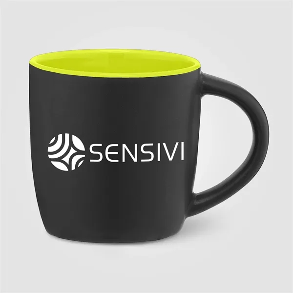 Zanzibar - 12 oz. Matte Black Ceramic Mug with ColorPop