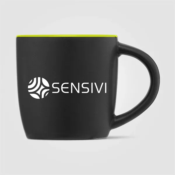 Zanzibar - 12 oz. Matte Black Ceramic Mug with ColorPop