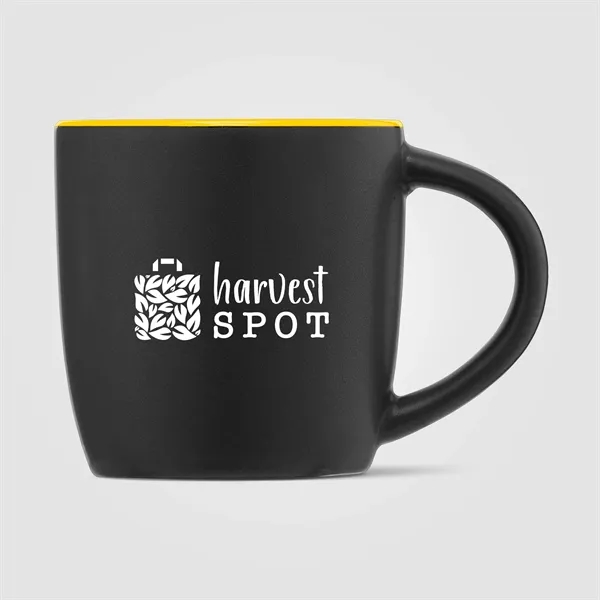 Zanzibar - 12 oz. Matte Black Ceramic Mug with ColorPop
