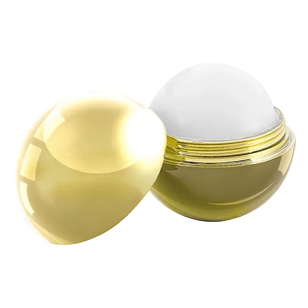 Custom Metallic Finish Round Lip Balm