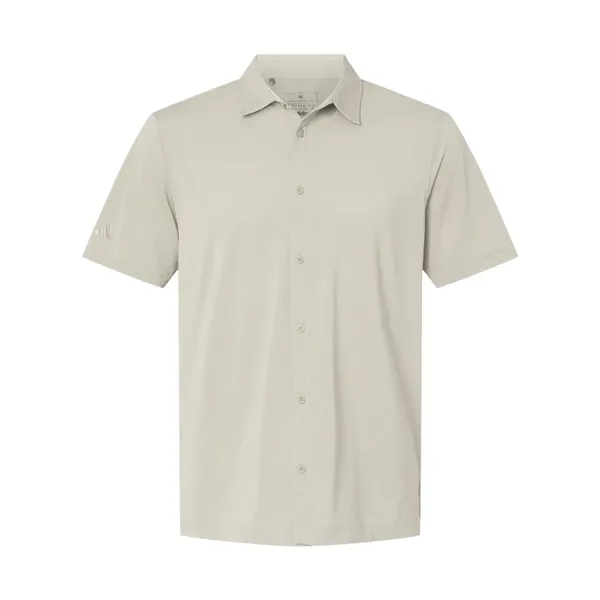 Custom Adidas Men's Full Button Down Short Sleeve Shirt